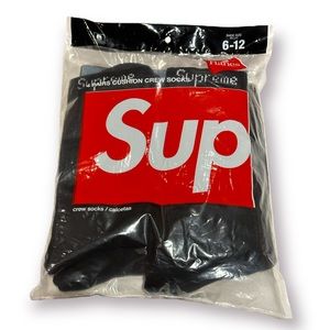 New supreme crew socks 4 pairs